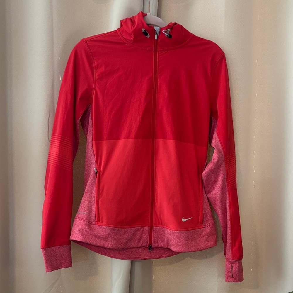 Nike Women's Red Hooded Jacket